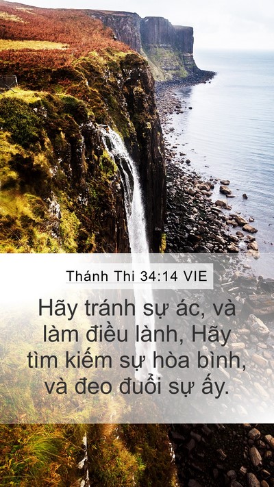 Thánh Thi 34:14 VIE Bible Verse Image