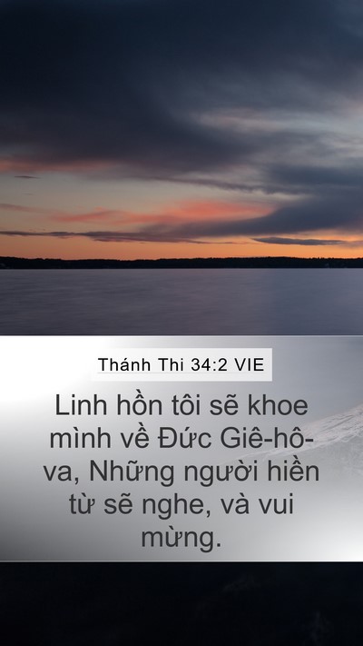 Thánh Thi 34:2 VIE Bible Verse Image