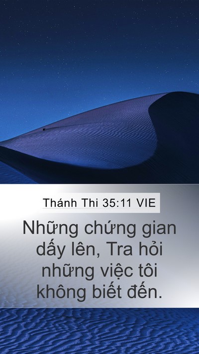 Thánh Thi 35:11 VIE Bible Verse Image