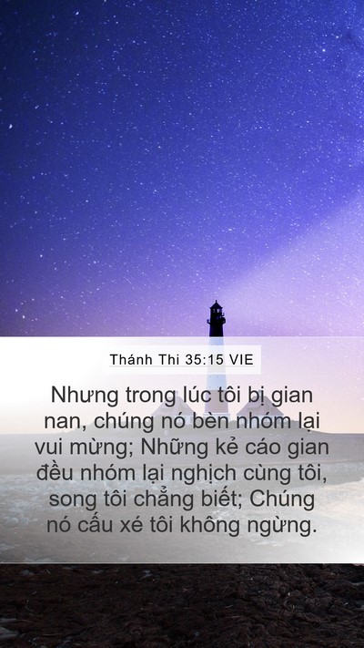 Thánh Thi 35:15 VIE Bible Verse Image