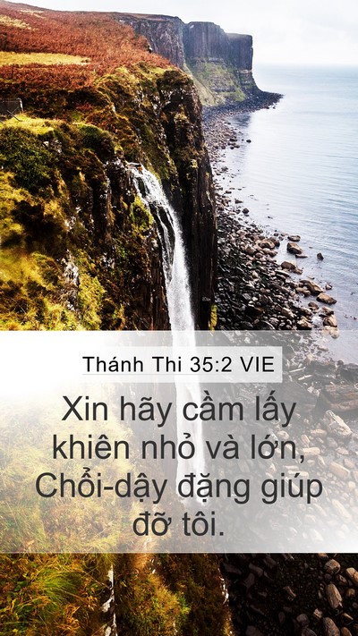 Thánh Thi 35:2 VIE Bible Verse Image