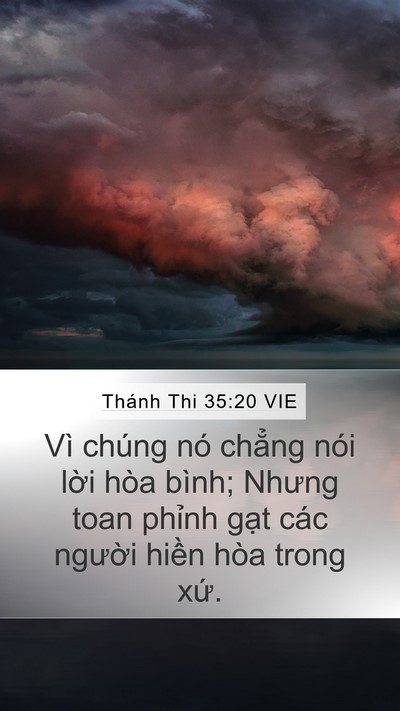 Thánh Thi 35:20 VIE Bible Verse Image