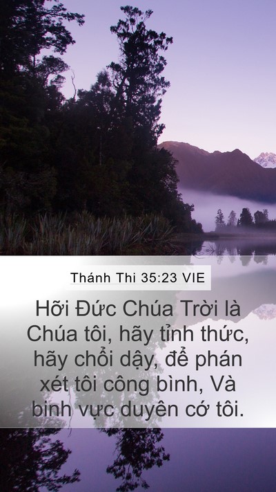 Thánh Thi 35:23 VIE Bible Verse Image