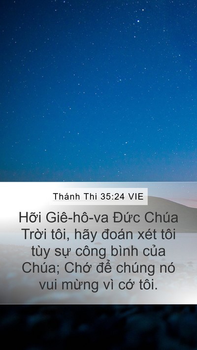 Thánh Thi 35:24 VIE Bible Verse Image
