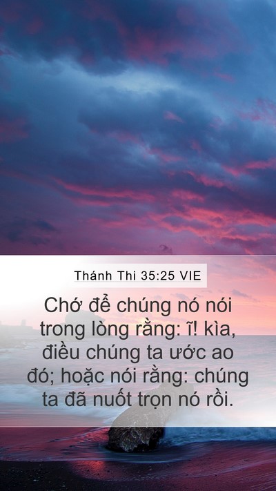 Thánh Thi 35:25 VIE Bible Verse Image