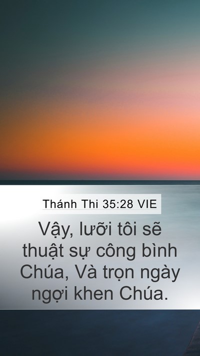 Thánh Thi 35:28 VIE Bible Verse Image