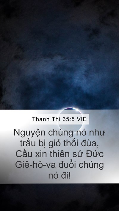 Thánh Thi 35:5 VIE Bible Verse Image