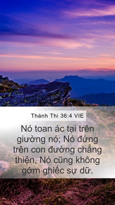 Thánh Thi 36:4 VIE Bible Verse Image