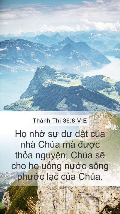 Thánh Thi 36:8 VIE Bible Verse Image