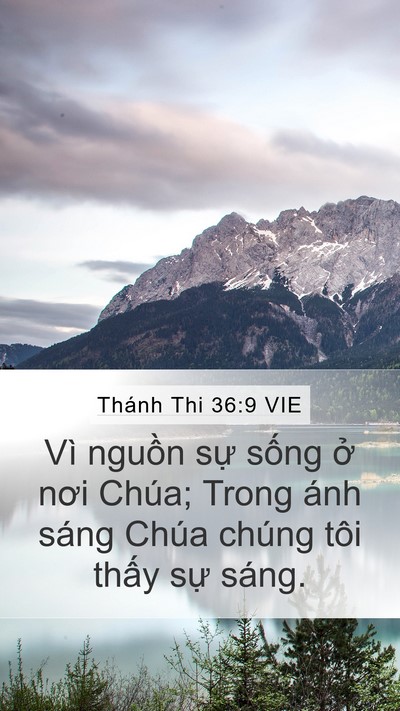 Thánh Thi 36:9 VIE Bible Verse Image