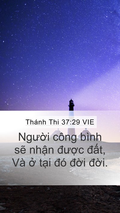 Thánh Thi 37:29 VIE Bible Verse Image