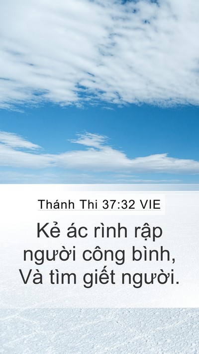 Thánh Thi 37:32 VIE Bible Verse Image