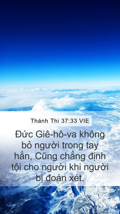 Thánh Thi 37:33 VIE Bible Verse Image