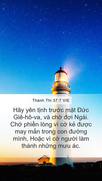 Thánh Thi 37:7 VIE Bible Verse Image