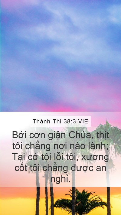 Thánh Thi 38:3 VIE Bible Verse Image
