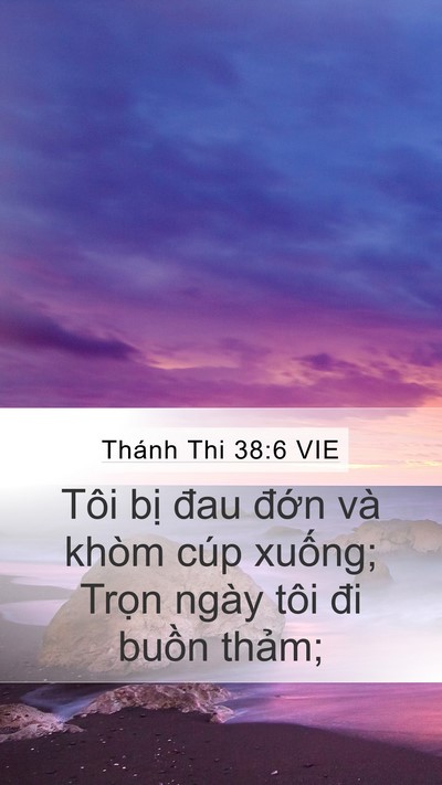 Thánh Thi 38:6 VIE Bible Verse Image
