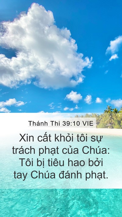 Thánh Thi 39:10 VIE Bible Verse Image