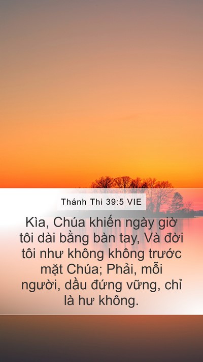 Thánh Thi 39:5 VIE Bible Verse Image