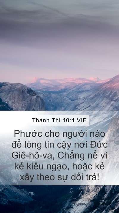 Thánh Thi 40:4 VIE Bible Verse Image