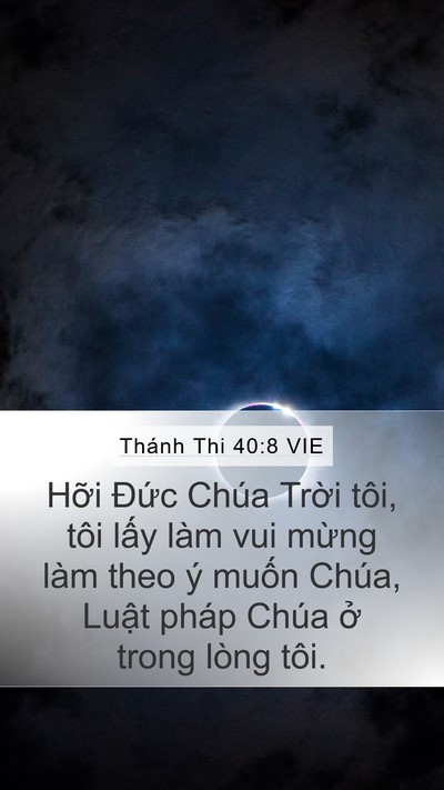 Thánh Thi 40:8 VIE Bible Verse Image