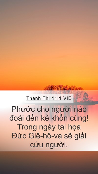 Thánh Thi 41:1 VIE Bible Verse Image