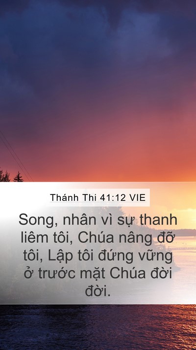 Thánh Thi 41:12 VIE Bible Verse Image