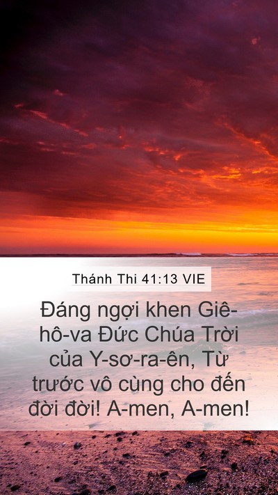 Thánh Thi 41:13 VIE Bible Verse Image