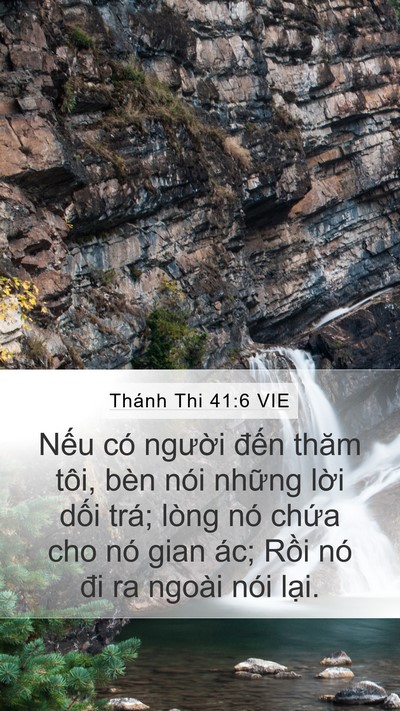 Thánh Thi 41:6 VIE Bible Verse Image