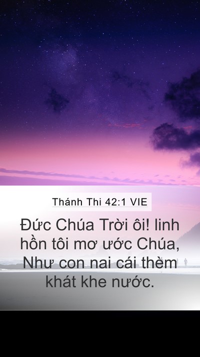 Thánh Thi 42:1 VIE Bible Verse Image