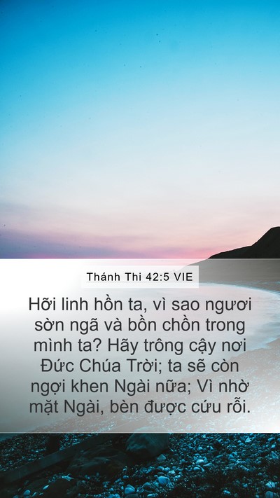 Thánh Thi 42:5 VIE Bible Verse Image