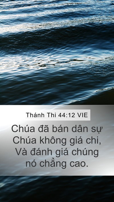 Thánh Thi 44:12 VIE Bible Verse Image