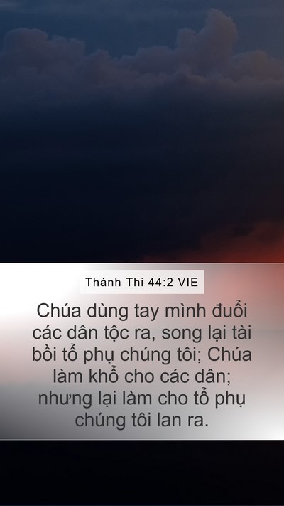 Thánh Thi 44:2 VIE Bible Verse Image