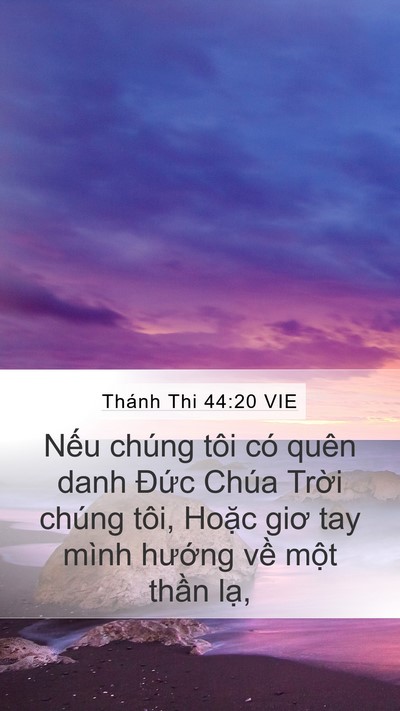 Thánh Thi 44:20 VIE Bible Verse Image