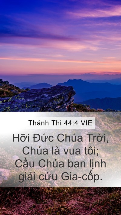 Thánh Thi 44:4 VIE Bible Verse Image