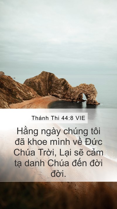 Thánh Thi 44:8 VIE Bible Verse Image