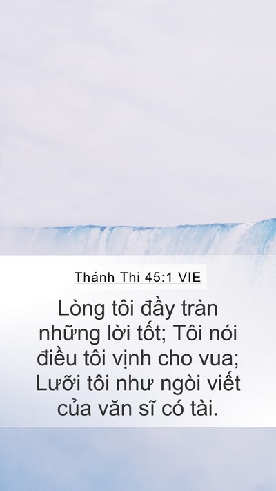 Thánh Thi 45:1 VIE Bible Verse Image