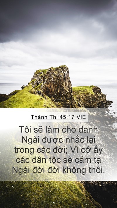 Thánh Thi 45:17 VIE Bible Verse Image