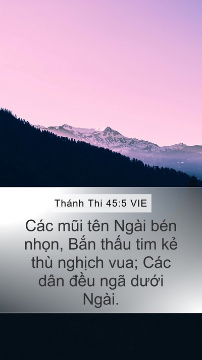 Thánh Thi 45:5 VIE Bible Verse Image