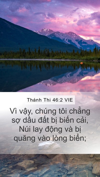 Thánh Thi 46:2 VIE Bible Verse Image