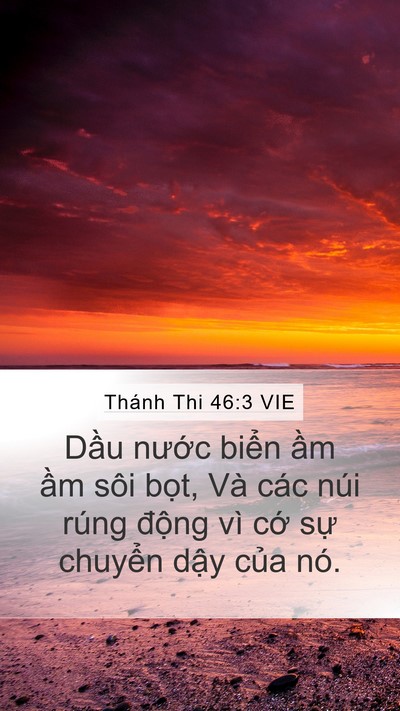 Thánh Thi 46:3 VIE Bible Verse Image