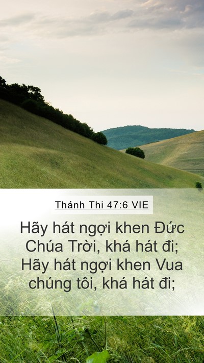 Thánh Thi 47:6 VIE Bible Verse Image