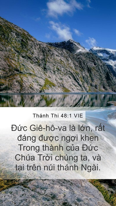 Thánh Thi 48:1 VIE Bible Verse Image