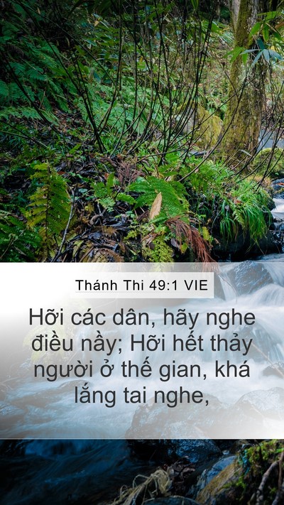 Thánh Thi 49:1 VIE Bible Verse Image