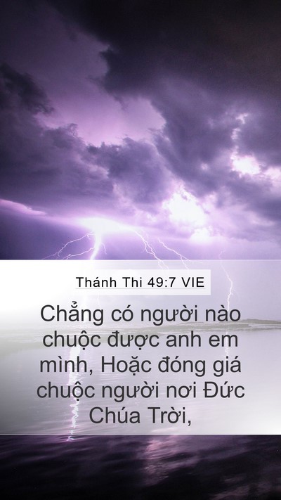 Thánh Thi 49:7 VIE Bible Verse Image