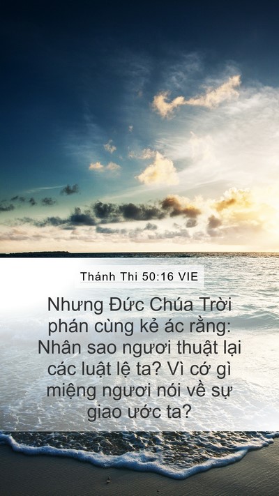 Thánh Thi 50:16 VIE Bible Verse Image