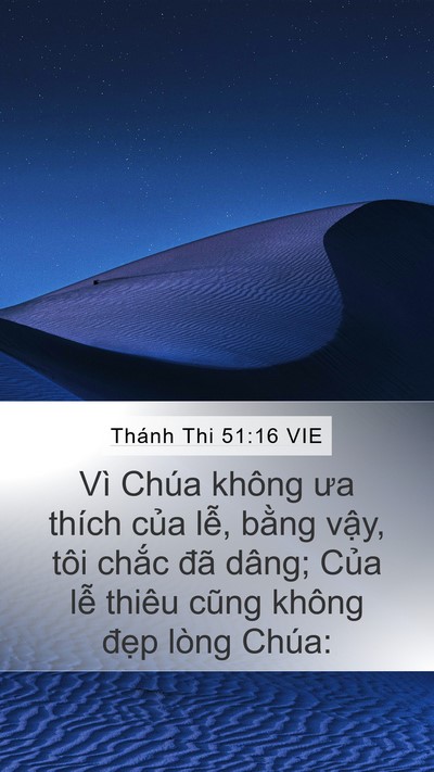 Thánh Thi 51:16 VIE Bible Verse Image