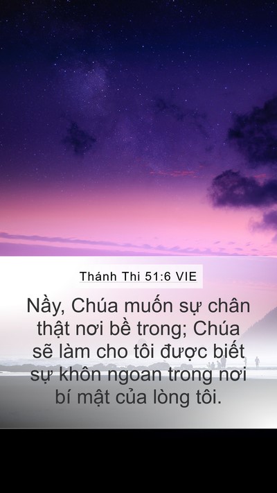 Thánh Thi 51:6 VIE Bible Verse Image