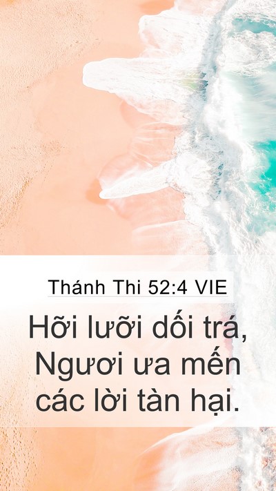 Thánh Thi 52:4 VIE Bible Verse Image