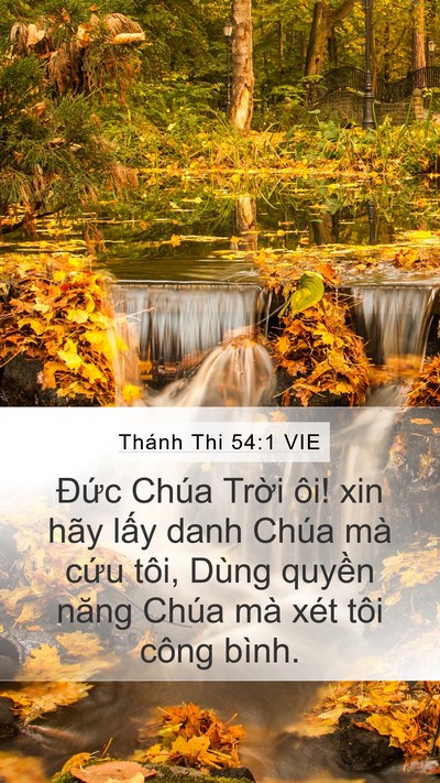 Thánh Thi 54:1 VIE Bible Verse Image