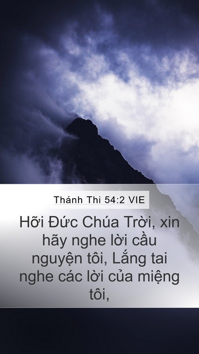 Thánh Thi 54:2 VIE Bible Verse Image